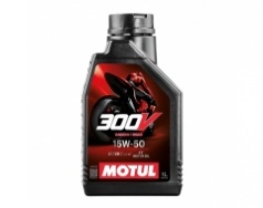 Nhớt Motul 300V 15W50 1L, tem 3 lớp