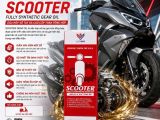 Nhớt hộp số MAXLUBE Scooter Gear Oil 75W-90 Tổng hợp 118ml