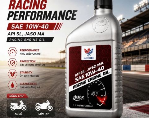Nhớt MAXLUBE RACING 4T 10w-40