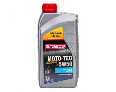 Nhớt Xe Máy Ardeca Moto-Tec Racing 5W50 Nhập Khẩu Bỉ 