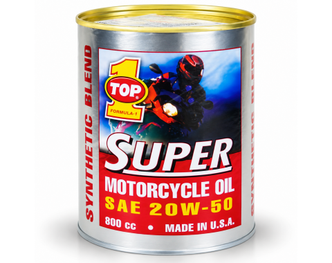 Nhớt Top 1 Super SAE 20W - 50 800ml chuyên cho xe số nhập khẩu từ Mỹ