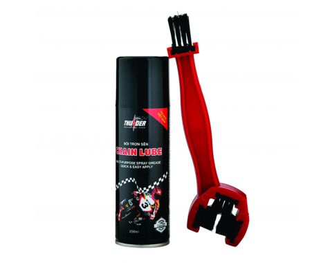 Combo Xịt Sên Thunder 200ml & Bàn Chải Đi Phượt